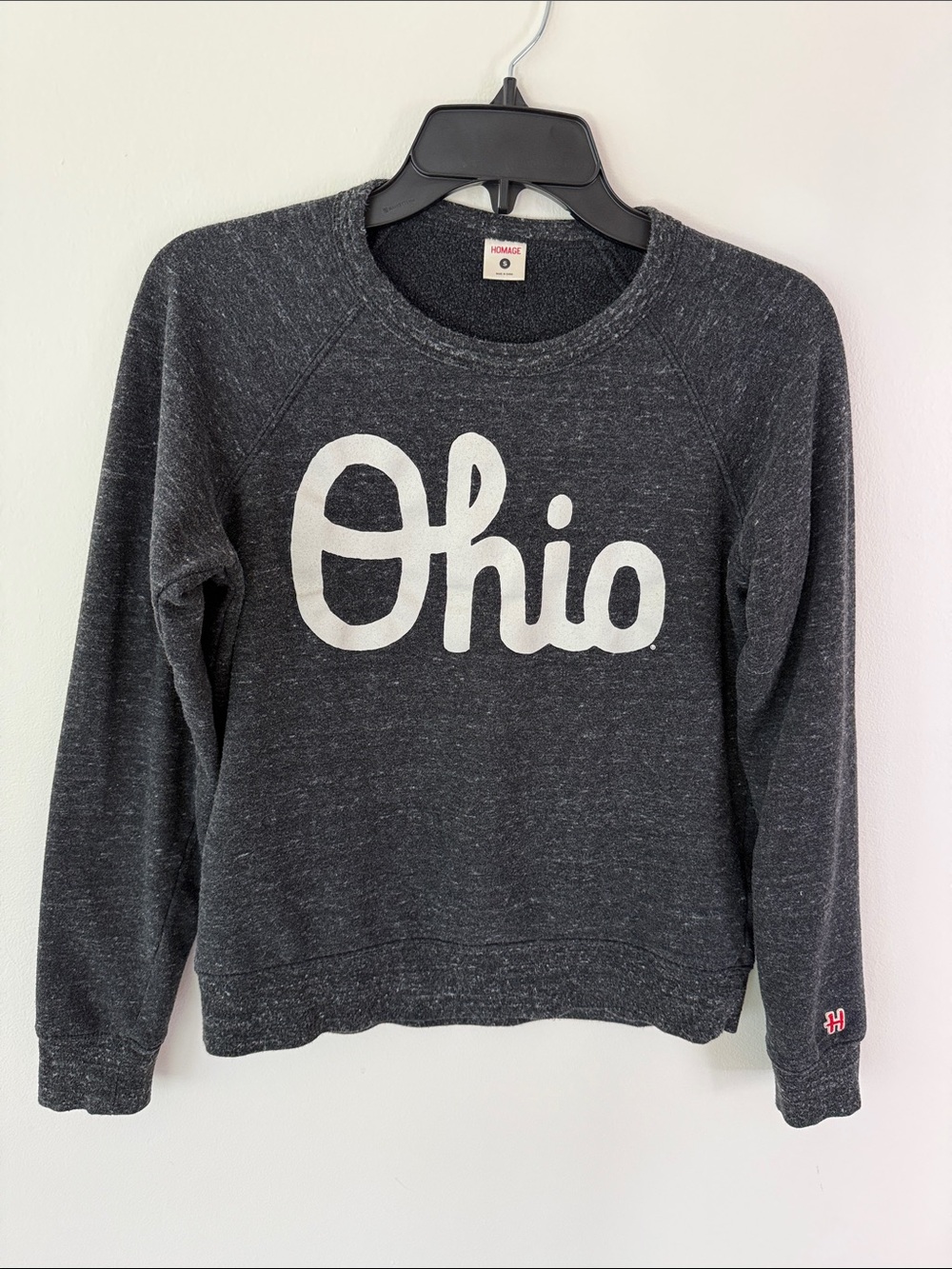 HOMAGE Charcoal 'Ohio' Crewneck Sweatshirt